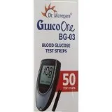 Dr. Morepen BG-03 Blood Glucose Test Strips 50 Strips (BlackWhit