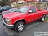 Red Chevy Silverado Truck