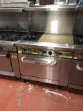 Restaurant Equipment 2 burner with 24&quot flat grill