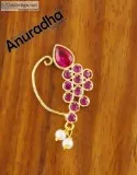 Shop for Indian traditional nose jewellery and Nathni Design by 