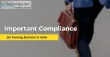 Important compliance for running busines