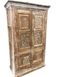 Artistic Antique Armoire Farmhouse Cabinet Chest Accent Furnitur