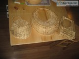 3 peice wicker bath wall set