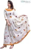 Milr Creation Women s Rayon Kurti (White 7516 Large) 60% off