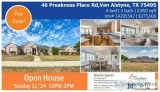Open House in Van Alstyne TX