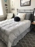 Adjustable queen bed and frame