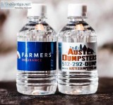 Custom label bottled water