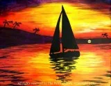 Sacramento Studio 211 Sailing at Sunset  NATIONAL MAKE A FRIEND 