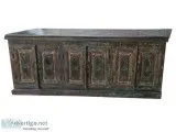 Antique Stylish Three Door Sideboard Extra Large Hand Carved Sto