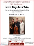 25th Anniversary Concert with Bay Arts Trio