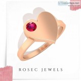Tiny Heart Shaped Wedding Ring