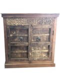 Antique Accent Eclectic Sideboard Carved Cabinet Reclaimed Old D