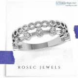 Dainty Diamond Wedding Ring Band