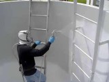 Epoxy coating for concrete water tanks
