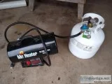 Propane heater wbottle