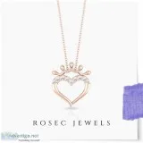 Open Heart Diamond Chain Necklace