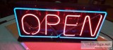 Neon Open Sign - Rare kind when Led Signs abound. 29x13&quotpick
