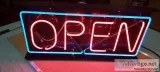 Neon Open Sign - Rare kind when Led Signs abound. 29x13&quotpick