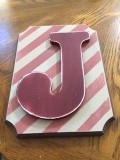 &quotJ" WALL HANGING