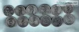 10 CIRCULATED 1986 Mexico Mexican 1 Peso Old Coin Jos&eacute Mor