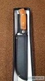 Kitchen hunting knife handle made of wood 12 inches long new
