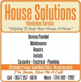 HOUSE SOLUTIONS  Handyman Service