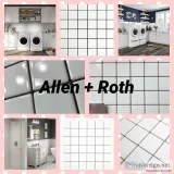 Allen  Roth 12x12 white ceramic tile for 3 per sq foot