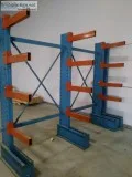 New and Used Cantilever Racking for Stocking Pipes Wood Lumber S