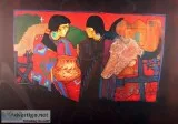 Recuerdos Antiquos Original Native American Prismacolor Art by A