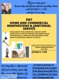 Dee and Tee Residential and Commercial Janitorial and Renovation
