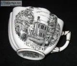 1898 Americana Historic Rare Antique Emerson Foley Tea Cup and S