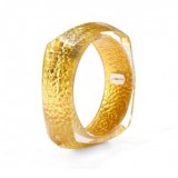Katies Hammered Gold Resin Bangle For Sale  Inspired Silver