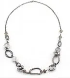 Hematite Link Necklace For Sale  Inspired Silver