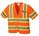 Portwest Augusta Sleeved Hi-Vis Vest (Pair)
