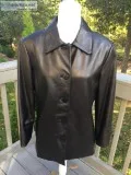 Work New York by Winlit Coat Women Soft Smooth Black Leather Jac