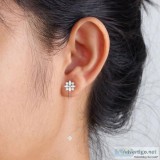 Flower Threader Long Chain Earring