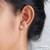 Flower Threader Long Chain Earring