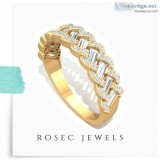 Half Eternity Braided Diamond Ring