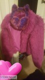 Gorgeous faux fur waist jacket with matching ear muffs