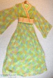 Rare Vintage Designer Oscar De La Renta Boutique Floral Chiffon 