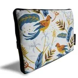 Coloron Dreamz Birds Contemporary Design Canvas Laptop Sleeve wi