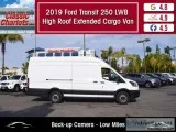 Used 2019 Ford Transit Cargo 250 LWB High Roof Extended Van for 