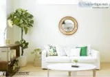 24&quot Gold Round Wall Mirror Crackled Glass Mosaic