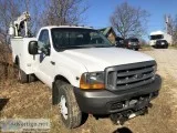 1999 F350 Mechanic&rsquos Truck 4x4 diesel low miles one ton.