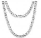 Flat Curb Mens Necklace For Sale  SILVADORE