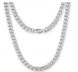 Flat Curb Mens Necklace For Sale  SILVADORE