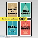 Cycling Art Prints and Gift Ideas For Cyclists - gumo