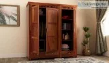 View Bedroom 3 door wardrobe Online  Wooden Street