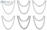 Silver Curb Chain For Mens  SILVADORE