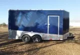 2018 Horton 7X14 Indigo Blue Cargo Trailer
